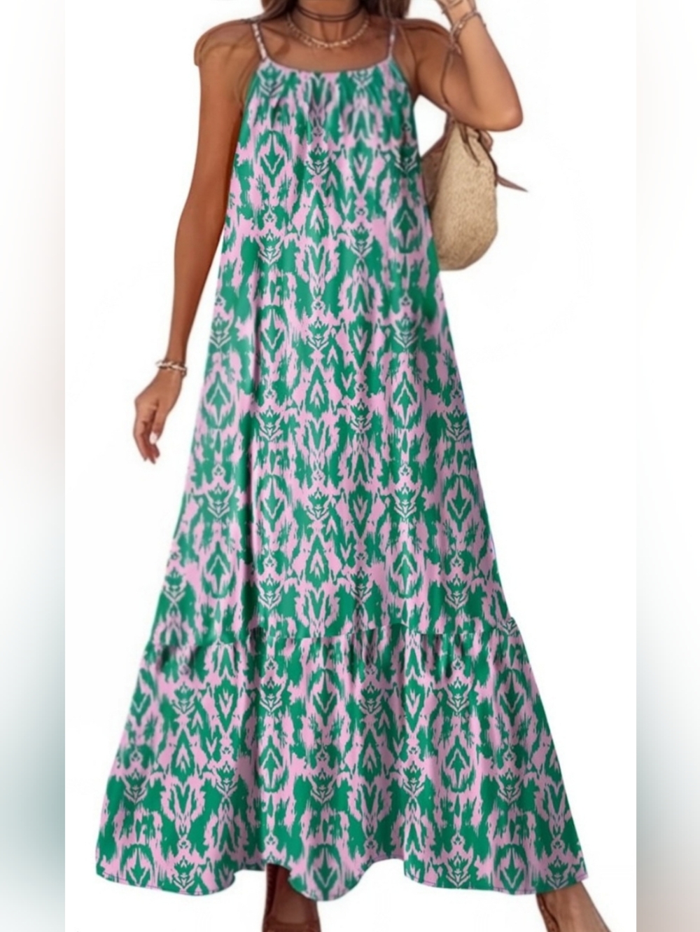 Dokotoo Floral Print Boho Maxi Dress - NEW Size S